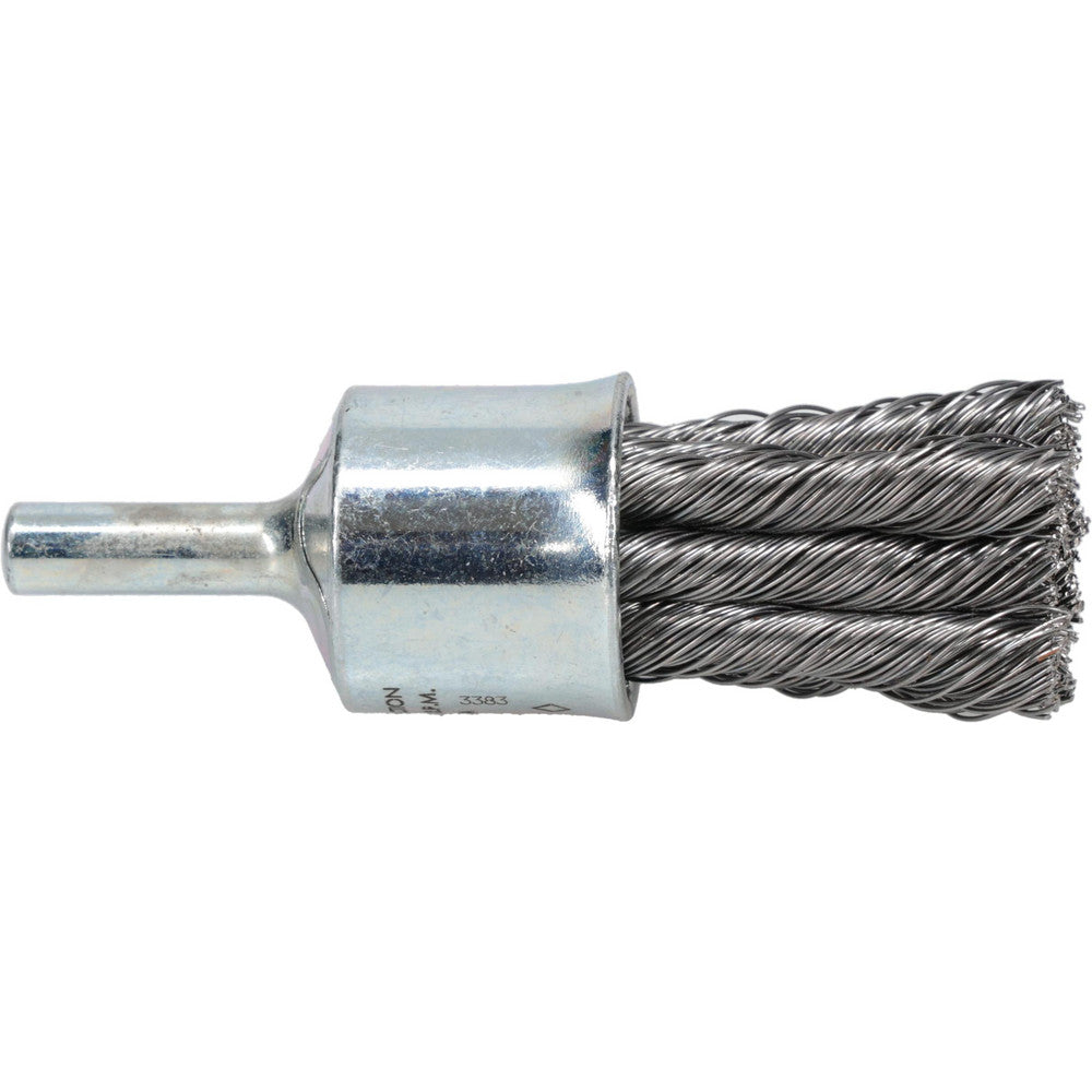 Osborn 0003073800 End Brushes 3/4" Dia, Steel, Knotted Wire