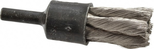 Osborn 0003074200 End Brushes 1/2" Dia, Stainless Steel, Knotted Wire