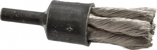 Osborn 0003074200 End Brushes 1/2" Dia, Stainless Steel, Knotted Wire