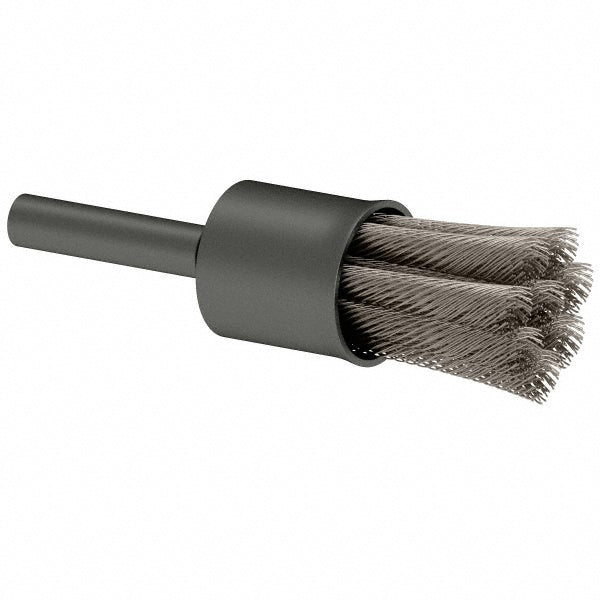 Osborn 0003074300 End Brushes 1/2" Dia, Stainless Steel, Knotted Wire