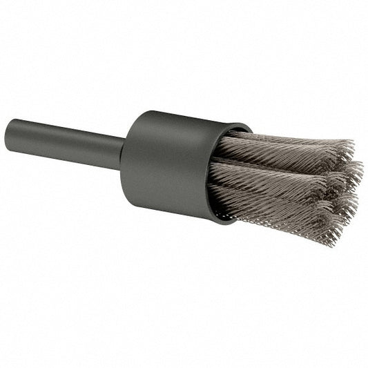 Osborn 0003074300 End Brushes 1/2" Dia, Stainless Steel, Knotted Wire