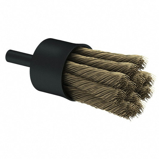 Osborn 0003074600 End Brushes 1" Dia, Stainless Steel, Knotted Wire