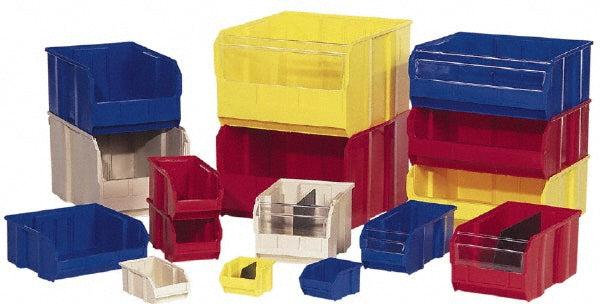 Quantum Storage QUS255BLCS Plastic Hopper Stacking Bin Blue