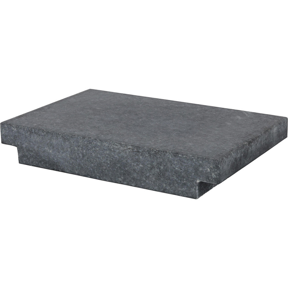 Value Collection 640-0422 Inspection Surface Plate 12" Wide, 18" Long, 3" Thick, Granite, 2-Ledge, Grade A