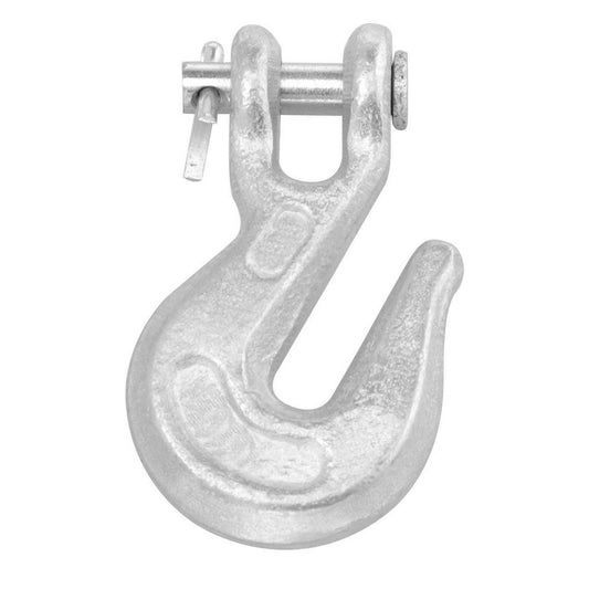 Campbell T9501424 Clevis Hooks Chain Grade 43  Work Load Limit 2600lb  Material Steel  Reach .25in  Clevis Inside Diameter .36in  Clevis Pin Diameter .31in