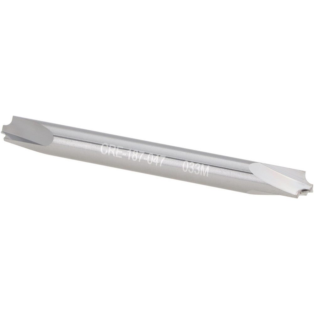 Micro 100 CRE-187-047 Corner Rounding End Mill 3/64" Radius, 3/16" Dia, 3 Flutes, Solid Carbide