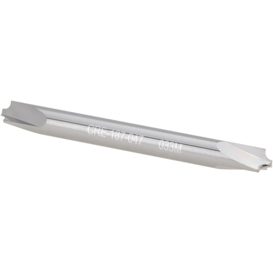 Micro 100 CRE-187-047 Corner Rounding End Mill 3/64" Radius, 3/16" Dia, 3 Flutes, Solid Carbide
