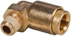 Norgren 95433106M Push-To-Connect Tube to Male & Tube to Male NPT Tube Fitting Male Elbow, 1/8" Thread, 3/8" OD