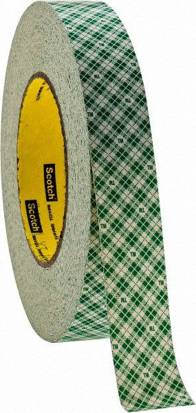 3M 7000144721 Natural Double-Sided Paper Tape 1" Wide, 36 yd Long, 9 mil Thick, Rubber Adhesive