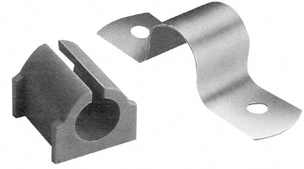 ZSI 034M040 2-1/8" Tube, Steel, Zinc Plated Tube Strap with Cushion