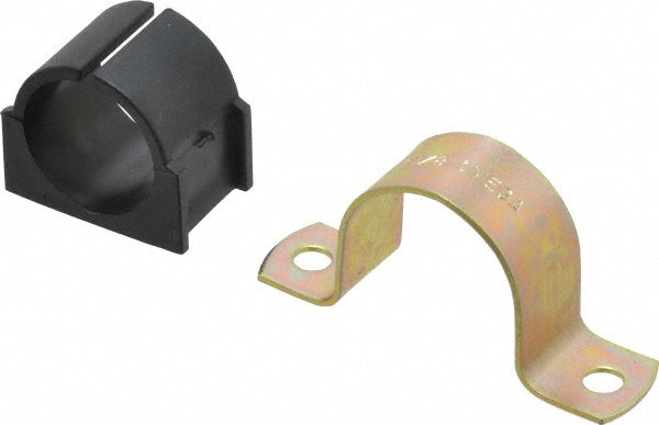 ZSI 018M021 1-1/8" Tube, Steel, Zinc Plated Tube Strap with Cushion