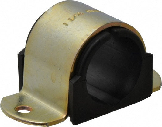 ZSI 020M024 1-1/4" Tube, Steel, Zinc Plated Tube Strap with Cushion