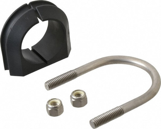 ZSI UB1-1/2PA6 U-Bolt Clamp with Cushion 1-1/2" Pipe, 316 Stainless Steel