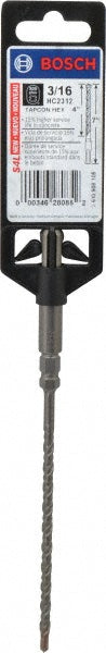Bosch HC2312 3/16" Diam, SDS-Plus Shank, Carbide-Tipped Rotary & Hammer Drill Bit