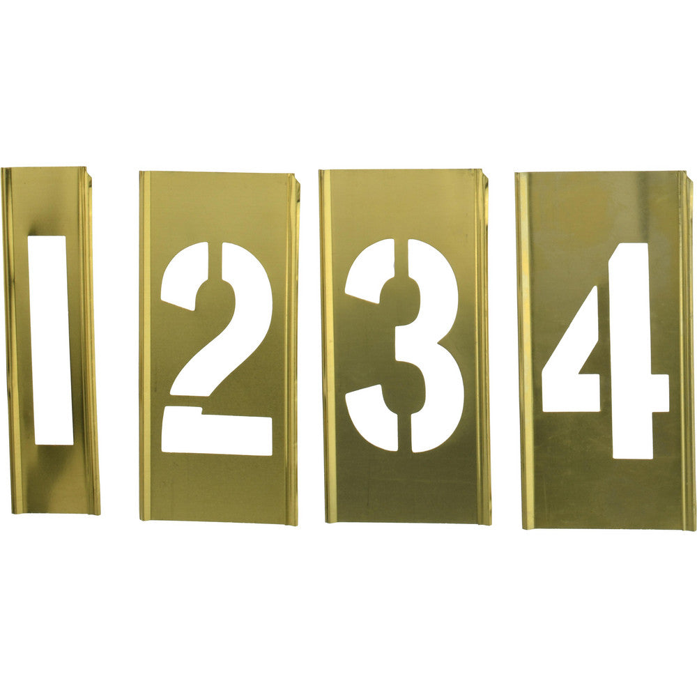 C.H. Hanson 10013 15 Piece, 3 Inch Character Size, Brass Stencil
