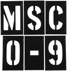 C.H. Hanson 10195 3 Inch Characters, PVC Plastic Stencil Set