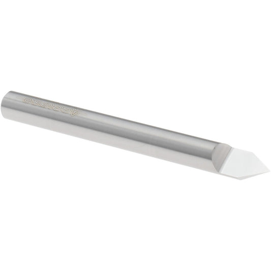 Accupro 00199240 1/4" Dia Single 60&deg Conical Point End Solid Carbide Split-End Blank