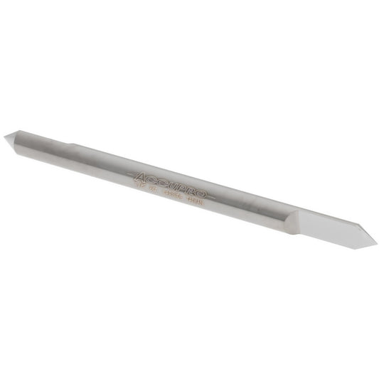 Accupro 00199562 1/8" Dia Single 60&deg Conical Point End Solid Carbide Split-End Blank