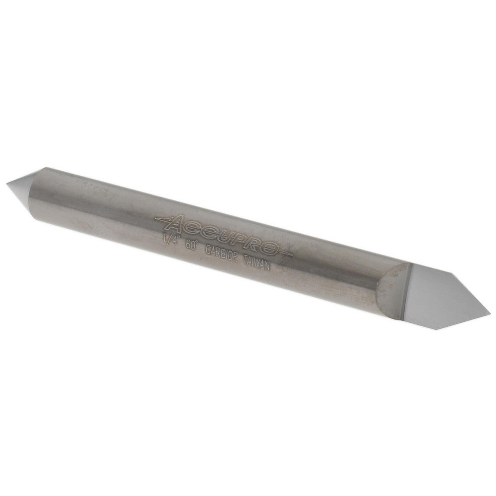 Accupro 00199604 1/4" Dia Single 60&deg Conical Point End Solid Carbide Split-End Blank
