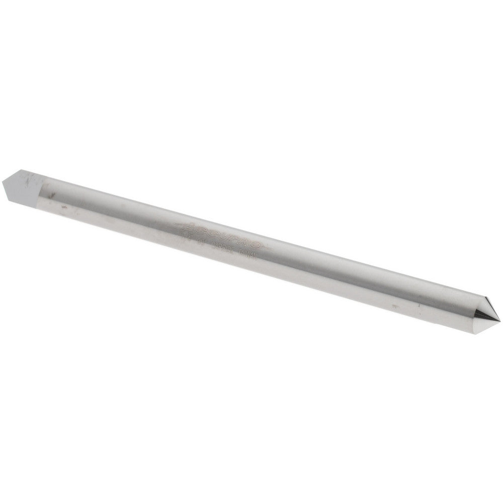 Accupro 00199737 1/4" Dia Single 90&deg Conical Point End Solid Carbide Split-End Blank