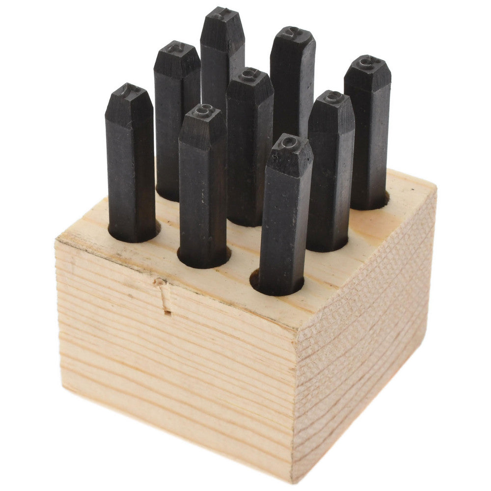 Young Bros. Stamp Works Inc. 03091 Standard Stamp Set 1/8" Character, 9 pc