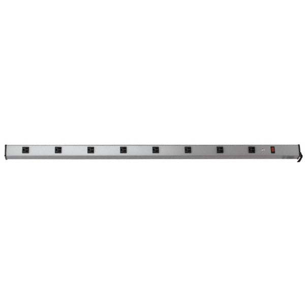 Wiremold UL401BC 8 Outlets, 120 Volts, 15 Amps, 6' Cord, Power Outlet Strip