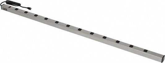 Wiremold UL2064BC 12 Outlets, 120 Volts, 15 Amps, 6' Cord, Power Outlet Strip