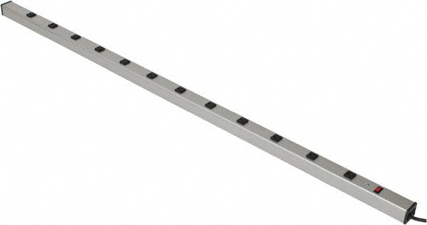 Wiremold UL2064BD 12 Outlets, 120 Volts, 15 Amps, 15' Cord, Power Outlet Strip