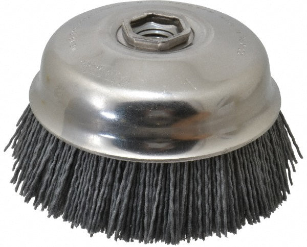 Osborn 0003212500 Cup Brush 4" Dia, Silicon Carbide, Straight
