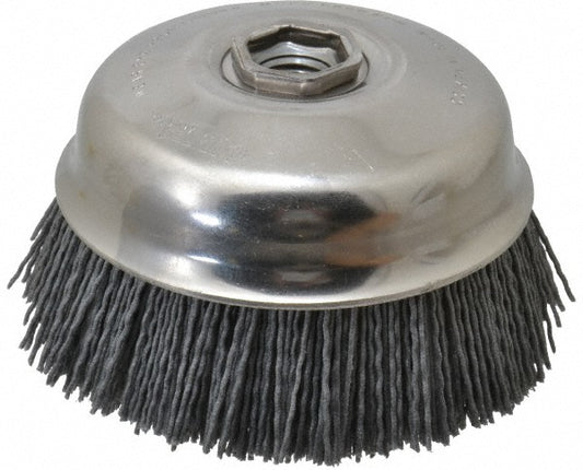 Osborn 0003212500 Cup Brush 4" Dia, Silicon Carbide, Straight