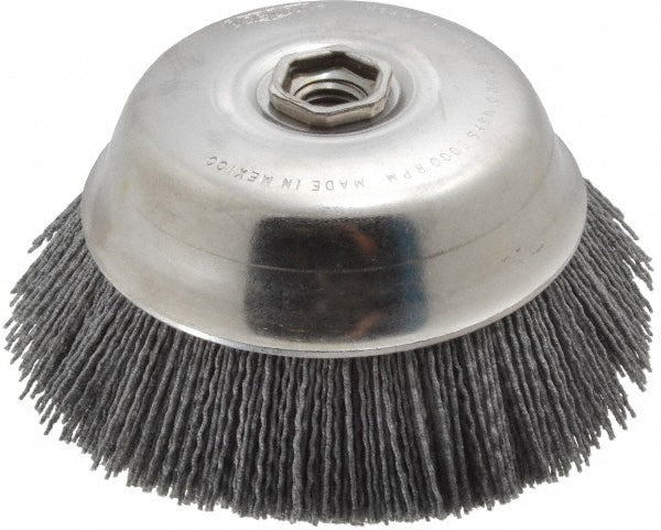 Osborn 0003213800 Cup Brush 6" Dia, Silicon Carbide, Straight