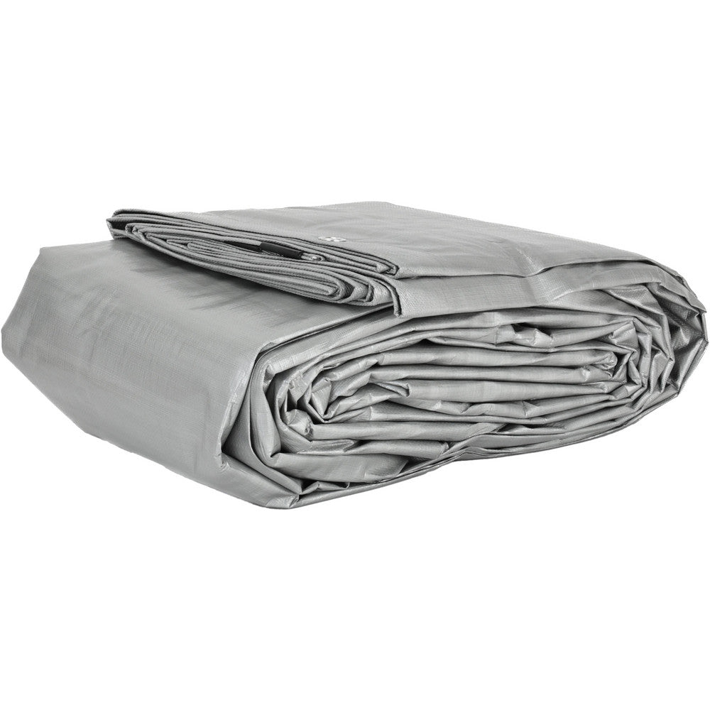 Value Collection KSMSCSB2030 Tarp/Dust Cover Black & Silver, Polyethylene, 30' Long x 20' Wide, 11 to 12 mil