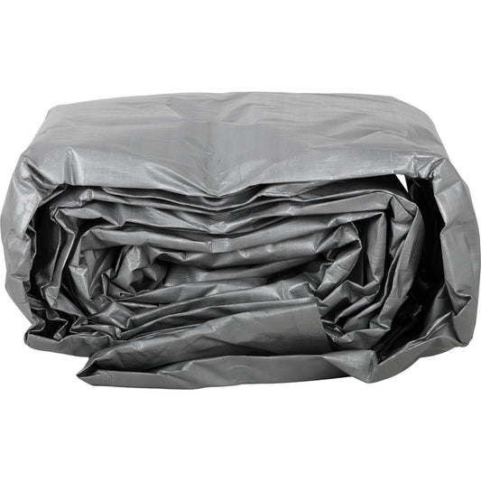 Value Collection KSMSCSB3040 Tarp/Dust Cover Black & Silver, Polyethylene, 40' Long x 30' Wide, 11 to 12 mil