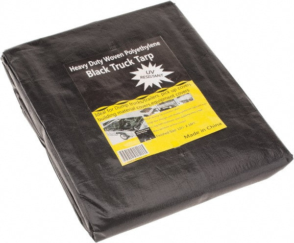 Value Collection KSMSCXHDBB1216 Tarp/Dust Cover Black, Polyethylene, 16' Long x 12' Wide, 11 to 12 mil