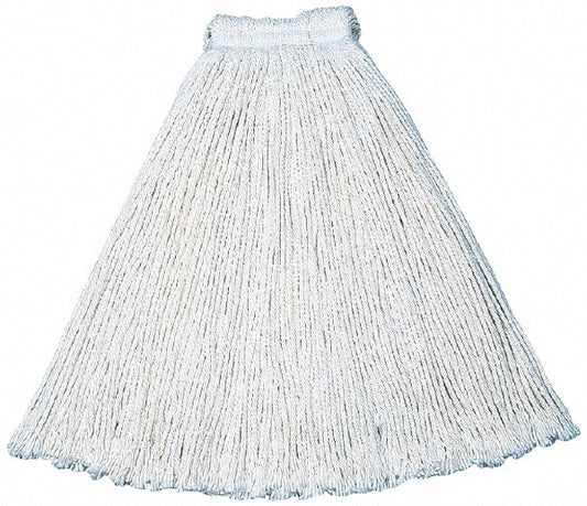 Rubbermaid FGV11800WH00 Value Pro Large 24 OZ Cotton Wet Mop, 1" Headband, White