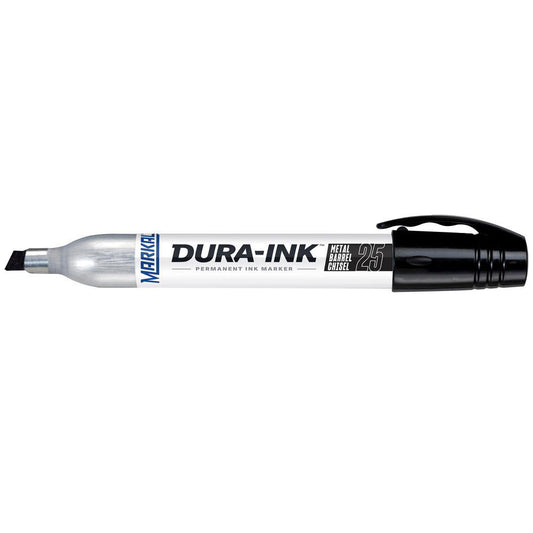 Markal 96223 Metal barrel, permanent ink marker with medium chisel tip