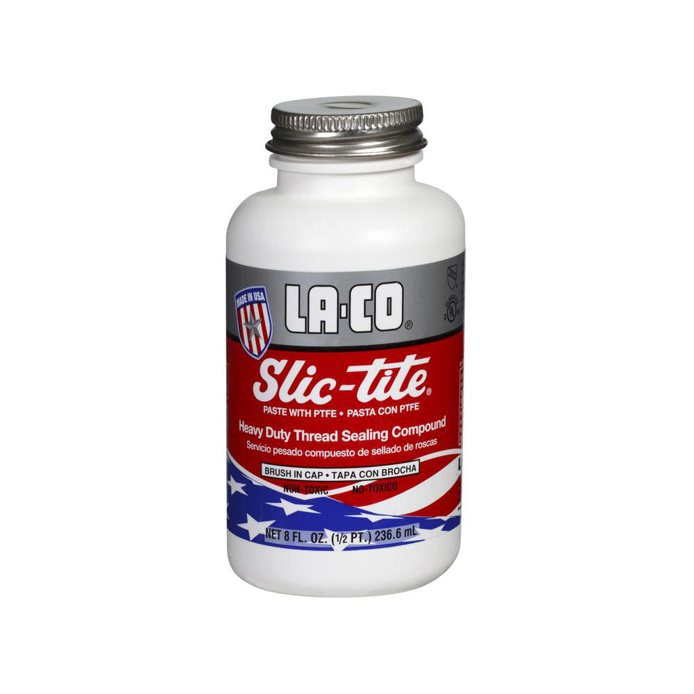 LA-CO 42019 Pipe Thread Sealant White, 1/2 pt Can