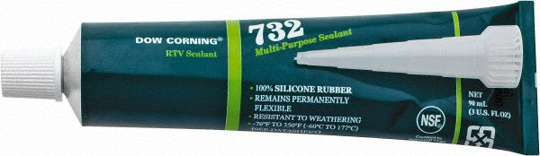 Dow Corning 3138356 Joint Sealant 3 oz Tube, Clear, RTV Silicone