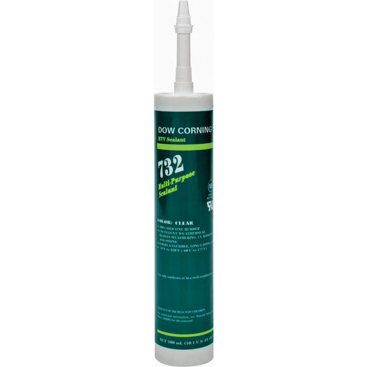 Dow Corning 99179271 Joint Sealant 10.1 oz Cartridge, Clear, RTV Silicone