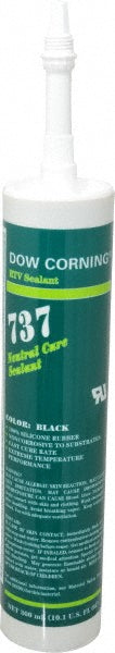 Dow Corning 99180484 Joint Sealant 10.1 oz Cartridge, Black, RTV Silicone