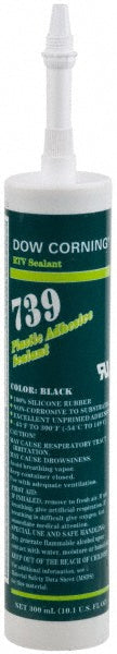 Dow Corning 99180649 Joint Sealant 10.1 oz Cartridge, Black, RTV Silicone