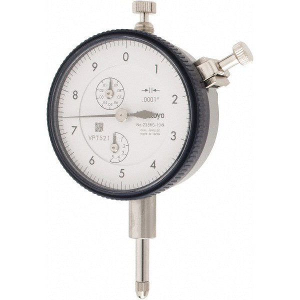 Mitutoyo 2358A-10 Dial Drop Indicator 0.5000" Max Measurement, 0-10 Dial Reading, 0.000800" Accuracy