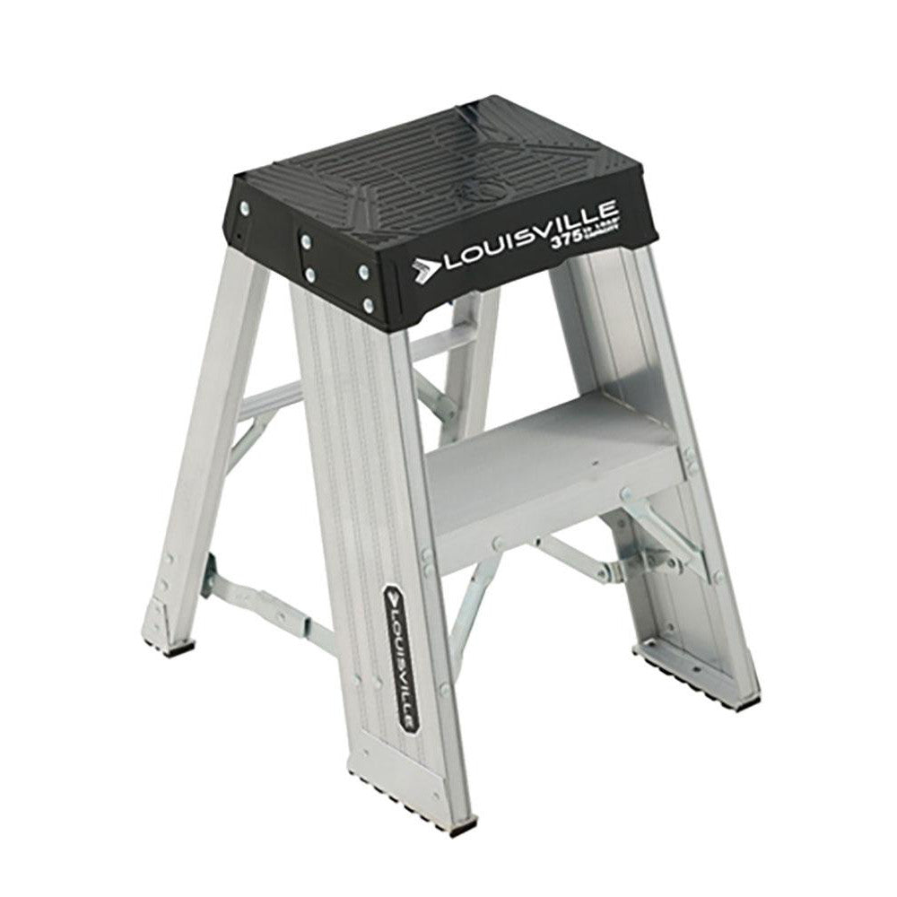 Louisville AY8002 2-Step Aluminum Step Ladder Type IA, 22-3/4" High