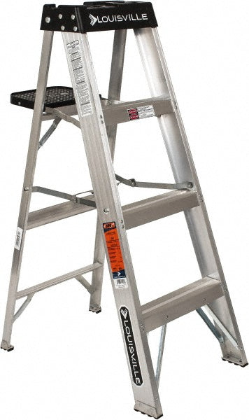 Louisville AS3004 3-Step Aluminum Step Ladder Type IA, 4' High