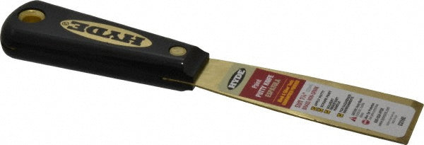 Hyde Tools 02080 Putty Knife Brass, 1-1/4" Wide