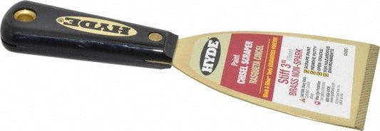 Hyde Tools 02420 Stiff Brass Chisel Scraper