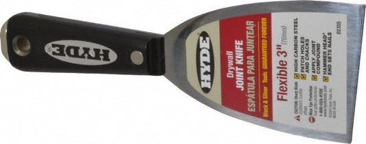 Hyde Tools 02355 Putty Knife Steel, 3" Wide