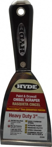 Hyde Tools 02568 Putty Knife Carbon Steel, 3" Wide