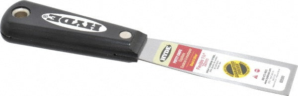 Hyde Tools 02000 Putty Knife Steel, 1-1/4" Wide