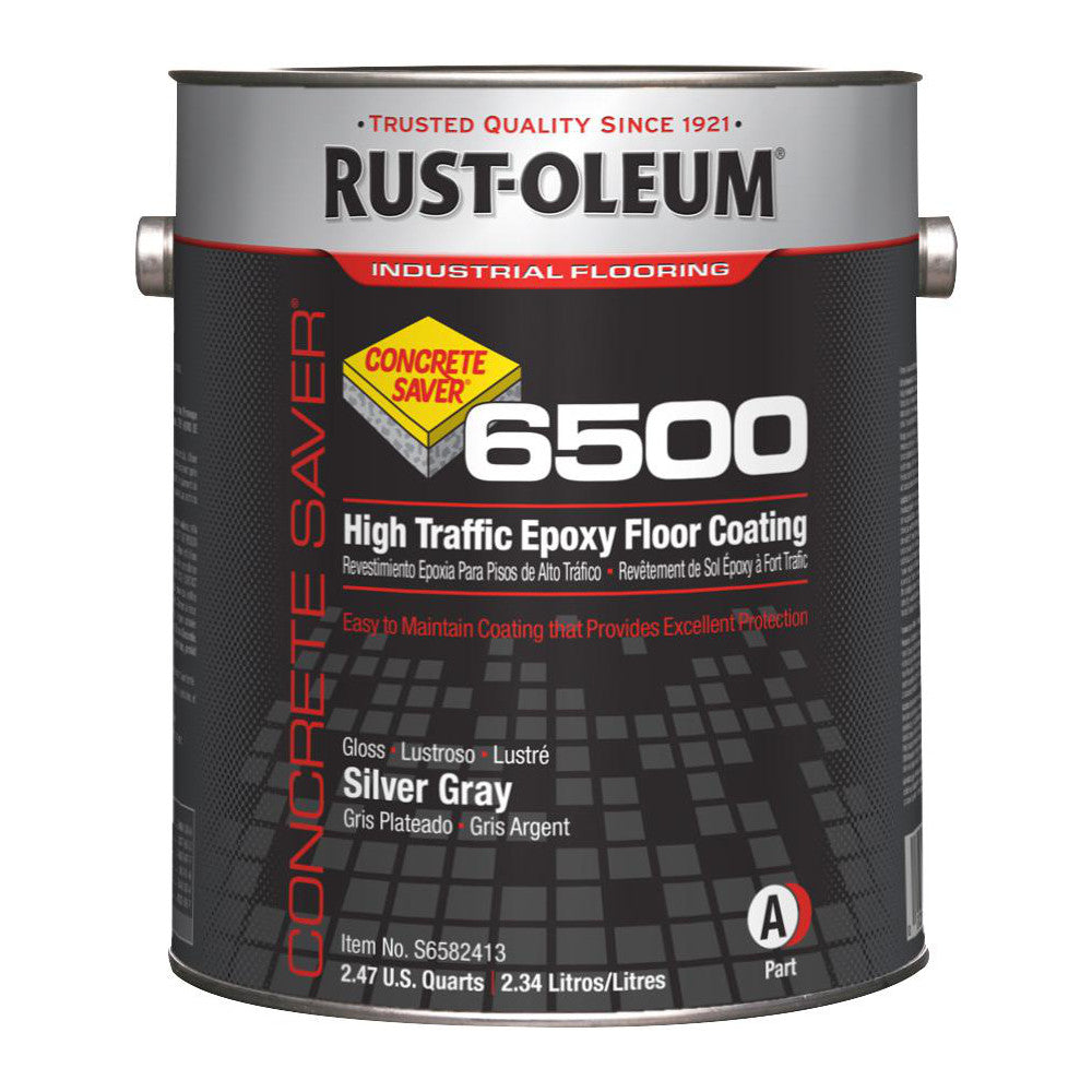Rust-Oleum S6582413 Protective Coating 1 gal Can, High Gloss Finish, Gray & Silver